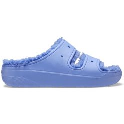 Klapki Dla Dorosłych Crocs Classic Cozzy Sandal. Fioletowe klapki męskie Crocs, bez wzorów, z materiału, bez zapięcia. Za 202.99 zł.