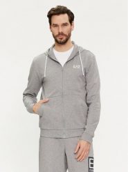 EA7 Emporio Armani Bluza 3DPM53 PJ05Z 3905 Szary Regular Fit. Szare bluzy męskie EA7 Emporio Armani, m, bez wzorów, z bawełny, bez ramiączek, bez kaptura. Za 259.99 zł.