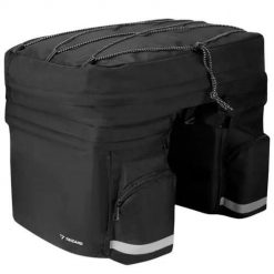 Torba Rowerowa Sakwa na Bagażnik Rower Wodoodporna Etui Duża Czarna Pojemna. Czarne torby na laptopa damskie TRIZAND, bez wzorów, z gumy. Za 69.90 zł.