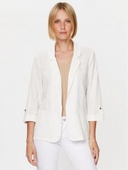 Vero Moda Marynarka Jesmilo 10279700 Biały Regular Fit. Białe marynarki i żakiety damskie Vero Moda, bez wzorów, z wiskozy, bez kołnierzyka, bez ramiączek. Za 119.99 zł.