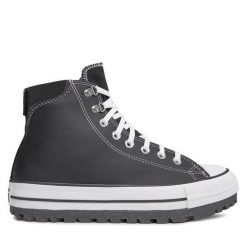 Trzewiki Converse. Czarne botki męskie Converse, bez wzorów, bez obcasa, bez zapięcia. Za 349.99 zł.