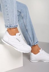 Białe Buty Sportowe Phaedron. Białe obuwie sportowe damskie Renee, z aplikacjami, ze skóry, bez zapięcia. Za 74.99 zł.