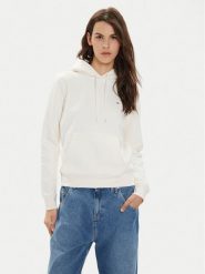 Tommy Jeans Bluza Flag DW0DW19727 Écru Regular Fit. Bluzy damskie Tommy Jeans, xl, bez wzorów, z bawełny, bez ramiączek, bez kaptura. Za 199.99 zł.