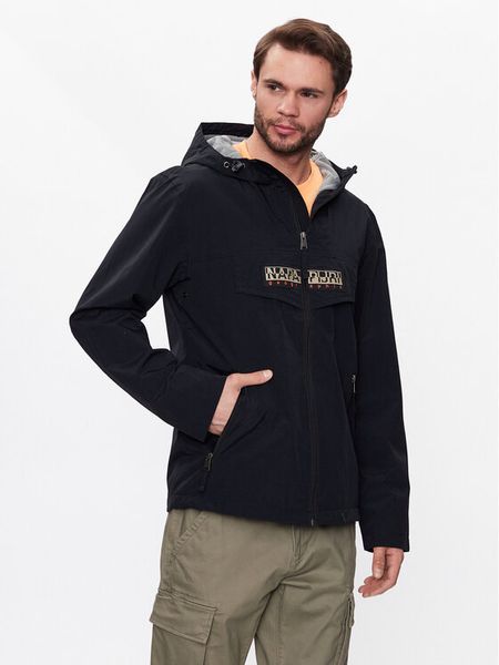 Napapijri Kurtka przejściowa Rainforest Open NP0A4H2O Czarny Regular Fit. Czarne kurtki męskie Napapijri, m, bez wzorów, z syntetyku, bez kaptura. Za 499.99 zł.