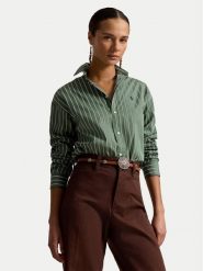 Polo Ralph Lauren Koszula 211910743513 Zielony Regular Fit. Zielone koszule damskie Polo Ralph Lauren, m, bez wzorów, z bawełny, bez kołnierzyka, bez ramiączek. Za 859.99 zł.