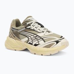 Buty PUMA X Pleasures Velophasis Overdyed. Brązowe obuwie sportowe damskie Puma, bez wzorów, bez zapięcia. Za 349.99 zł.