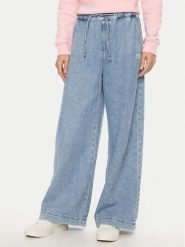 Tommy Jeans Jeansy Twill DW0DW21442 Niebieski Flare Fit. Niebieskie jeansy damskie Tommy Jeans, bez wzorów, z bawełny. Za 379.99 zł.