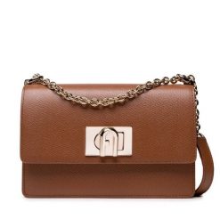 Torebka Furla. Brązowe torebki do ręki damskie Furla, bez wzorów, bez dodatków. Za 1,619.00 zł.
