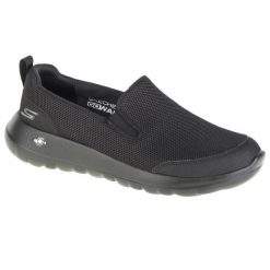 Buty sportowe Sneakersy męskie, Go Walk Max-Clinched. Czarne buty sportowe męskie Skechers, bez wzorów, z materiału, bez zapięcia, trekkingowe. Za 239.99 zł.