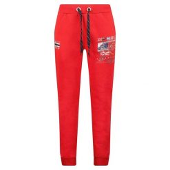 Spodnie dresowe męskie Geographical Norway Meographe EO Men 100 sportowe. Czerwone spodnie sportowe męskie Geographical Norway, m, bez wzorów, z dresówki, trekkingowe. Za 99.00 zł.