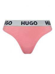 HUGO Stringi 50469651 Różowy. Czerwone majtki damskie Hugo, z bawełny. Za 69.99 zł.