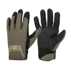 Rękawiczki strzeleckie survivalowe. Zielone rękawiczki męskie HELIKON-TEX, bez wzorów, z elastanu. Za 126.99 zł.