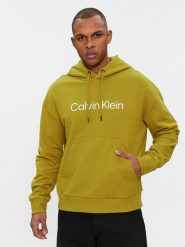 Calvin Klein Bluza Hero K10K111345 Zielony Regular Fit. Zielone bluzy męskie Calvin Klein, l, bez wzorów, z bawełny, bez ramiączek, bez kaptura. Za 569.99 zł.
