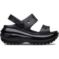 Sandały CROCS CLASSIC MEGA CRUSH SANDAL Czarny. Czarne sandały damskie Crocs, bez wzorów, z gumy, bez obcasa, bez zapięcia. Za 315.99 zł.