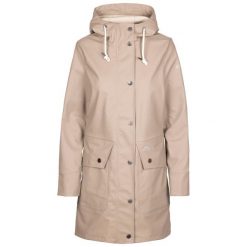 Trespass Payko - damska długa kurtka z kapturem Vintage Khaki. Brązowe kurtki sportowe damskie Trespass, na jesień, l, bez wzorów, z materiału, bez ramiączek, z kapturem, trekkingowe. Za 331.55 zł.