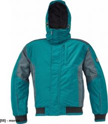 CERVA DAYBORO pilot kurtka - męska kurtka pilotka, odpinany kaptur, polar kołnierz i w kapturze, odblaskowe elementy, 100% poliester - morski 4XL. Zielone kurtki męskie CERVA, m, bez wzorów, z polaru, bez kaptura. Za 249.35 zł.