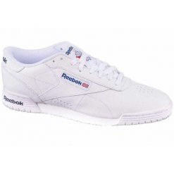 Trampki Męskie Logo Exofit. Białe trampki męskie Reebok, bez wzorów, z gumy, bez zapięcia. Za 239.00 zł.