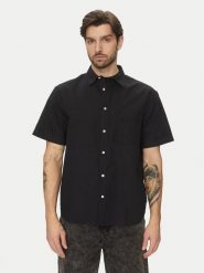 Vans Koszula Lawson Solid VN000M13 Czarny Regular Fit. Czarne koszule męskie Vans, m, bez wzorów, z bawełny, bez kołnierzyka, bez ramiączek. Za 179.99 zł.