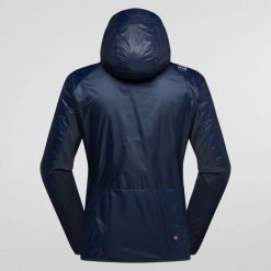 Kurtka puchowa La Sportiva Aequilibrium Lite. Niebieskie kurtki męskie La Sportiva, s, bez wzorów, z materiału, bez kaptura. Za 989.70 zł.