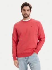 Tommy Jeans Bluza DM0DM20741 Koralowy Regular Fit. Pomarańczowe bluzy męskie Tommy Jeans, m, bez wzorów, z bawełny, bez ramiączek, bez kaptura. Za 289.99 zł.
