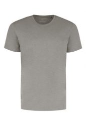 Gładka koszulka TM-MODE. Szare t-shirty męskie Volcano, m, bez wzorów, z bawełny, bez kołnierzyka, bez ramiączek. Za 69.99 zł.