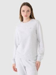4F Bluza dresowa nierozpinana bez kaptura damska - szara S. Szare bluzy damskie 4F, s, bez wzorów, z bawełny, klasyczne, bez ramiączek, bez kaptura. W wyprzedaży za 79.99 zł.
