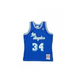Koszulka tank Mitchell & Ness Nba Swingman Los Angeles Lakers Shaquille O'neal. Niebieskie koszulki sportowe męskie Mitchell & Ness, m, bez wzorów, bez ramiączek, do koszykówki. Za 559.00 zł.