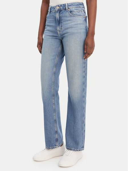 BOSS Jeansy Ada 50561635 Niebieski Regular Fit. Niebieskie jeansy damskie Boss, bez wzorów, z bawełny. Za 371.99 zł.