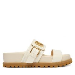 Klapki Liu Jo. Klapki damskie Liu Jo, bez wzorów, bez obcasa, bez zapięcia. Za 469.99 zł.