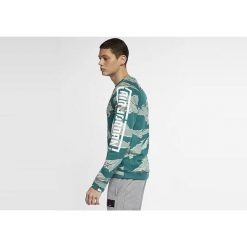 Bluza męska nike air jordan all star weekend city of flight fleece crew camo. Zielone bluzy męskie Nike, m, bez wzorów, retro, bez ramiączek, bez kaptura. Za 349.00 zł.