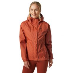 Kurtka przeciwdeszczowa damska Helly Hansen Loke. Niebieskie kurtki sportowe damskie Helly Hansen, xs, bez wzorów, bez ramiączek, bez kaptura, trekkingowe. Za 366.99 zł.