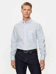 Calvin Klein Koszula K10K113491 Niebieski Slim Fit. Niebieskie koszule męskie Calvin Klein, m, bez wzorów, z bawełny, bez kołnierzyka, bez ramiączek. Za 299.99 zł.