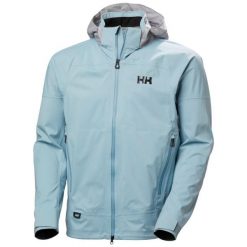 Kurtka wodoodporna z kapturem Helly Hansen Foil Flyer. Niebieskie kurtki męskie Helly Hansen, bez wzorów, sportowe, z kapturem. Za 1,893.00 zł.