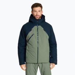 Kurtka narciarska męska ZIENER Tarago. Zielone kurtki sportowe męskie Ziener, na zimę, m, bez wzorów, bez kaptura, narciarskie. Za 1,199.00 zł.