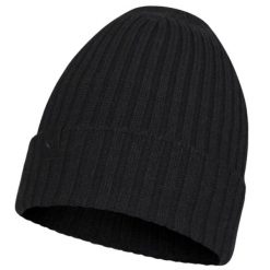 Czapka dla dorosłych Buff Norval Merino Hat Beanie. Czarne czapki damskie Buff, na zimę, bez wzorów, z wełny. Za 189.99 zł.