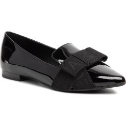 Półbuty MICHAEL MICHAEL KORS - Ames Flex Loafer 40F9AMFP1A Black. Czarne półbuty damskie MICHAEL Michael Kors, bez wzorów, z lakierowanej skóry, bez obcasa, na płaskiej podeszwie, bez zapięcia. Za 649.00 zł.