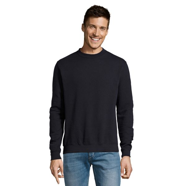 Bluza Unisex Dla Dorosłych New Supreme. Niebieskie bluzy męskie SOL'S, m, bez wzorów, bez ramiączek, bez kaptura. Za 127.99 zł.