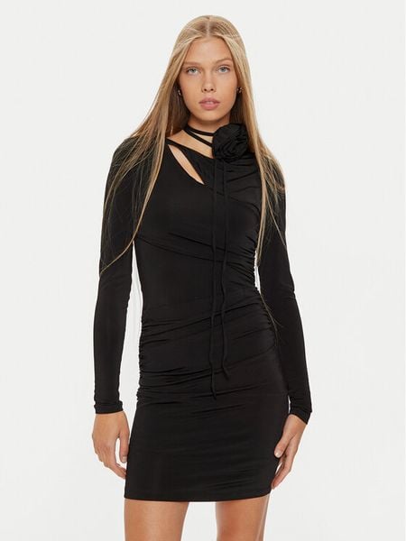 Marella Sukienka koktajlowa Angelo 2423626052 Czarny Slim Fit. Czarne sukienki damskie Marella, l, bez wzorów, z wiskozy, wizytowe, bez kołnierzyka, bez ramiączek. Za 509.99 zł.