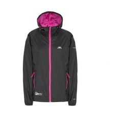 Kurtka damska Trespass Qikpac w kolorze czarnym. Czarne kurtki sportowe damskie Trespass, bez wzorów, bez ramiączek, bez kaptura, trekkingowe. Za 282.99 zł.