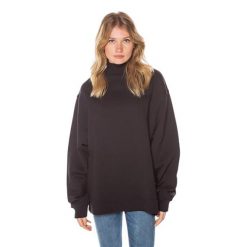 Bluza sportowa damska Superdry Ana High Neck Crew. Czarne bluzy damskie Superdry, m, bez wzorów, z bawełny, sportowe, bez ramiączek, bez kaptura. Za 144.00 zł.