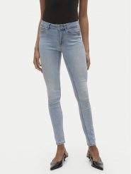 Vero Moda Jeansy Flash 10300174 Niebieski Skinny Fit. Niebieskie jeansy damskie Vero Moda, bez wzorów, z bawełny. Za 209.99 zł.