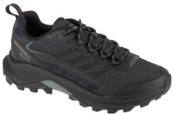 Buty trekkingowe męskie, Speed Strike 2 GTX. Czarne trekkingi męskie Merrell, z materiału, przed kostkę, bez zapięcia. Za 574.00 zł.