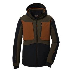 Kurtka narciarska Killtec KSW 47. Brązowe kurtki sportowe męskie KILLTEC, na zimę, l, bez wzorów, z materiału, z kapturem, narciarskie. Za 1,159.75 zł.