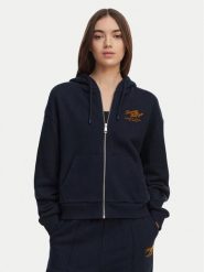 Tommy Hilfiger Bluza Terry WW0WW47845 Granatowy Relaxed Fit. Niebieskie bluzy damskie Tommy Hilfiger, l, bez wzorów, z bawełny, bez ramiączek, bez kaptura. Za 649.99 zł.