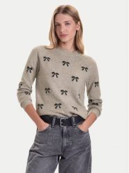 Vero Moda Sweter Doffy 10330790 Beżowy Regular Fit. Brązowe swetry nierozpinane damskie Vero Moda, s, bez wzorów, z syntetyku, bez kołnierzyka, bez ramiączek. Za 139.99 zł.