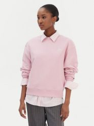 Tommy Hilfiger Bluza Script WW0WW49418 Różowy Regular Fit. Czerwone bluzy damskie Tommy Hilfiger, s, bez wzorów, z bawełny, bez ramiączek, bez kaptura. Za 329.99 zł.