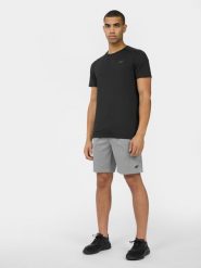 4F Spodenki treningowe szybkoschnące męskie L. Szare szorty męskie 4F, bez wzorów, z gumy. W wyprzedaży za 39.99 zł.