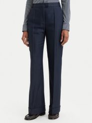 BOSS Spodnie materiałowe Talia5 50564488 Granatowy Regular Fit. Niebieskie spodnie materiałowe damskie Boss, bez wzorów, z lyocellu. Za 1,059.00 zł.