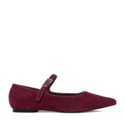 Baleriny MEXX. Czerwone balerinki damskie Mexx, bez wzorów, bez obcasa, bez zapięcia. Za 299.99 zł.