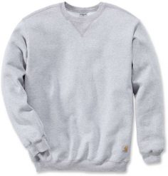 Bluza Carhartt Midweight Crewneck Heather Grey. Brązowe bluzy męskie Carhartt, m, bez wzorów, bez ramiączek, bez kaptura. Za 212.89 zł.